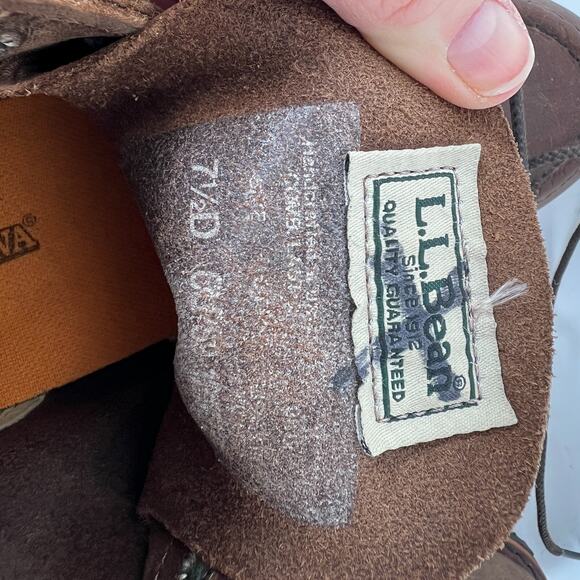 Chippewa LLBean logging mens 7.5 logger boots low brown leather waterproof - Picture 11 of 11